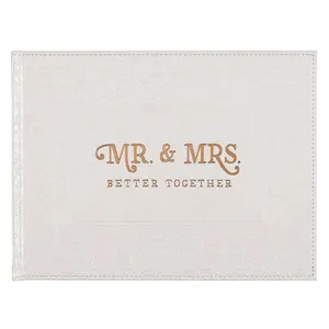 Guest Book White/Gold Mr. & Mrs. Better Together