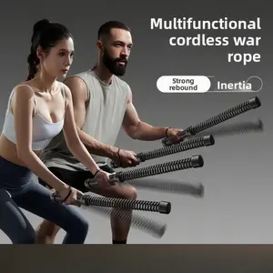 Cordless Battle Rope for Home Gym — Universal Cordless Training Rope Fitness Equipment for Men & Women, Weighted Workout Rope for HIIT, No-Jump Full-Body  Training Essential, Must-Have Gear for Fitness Enthusiasts & Perfect Festival Gift Ab Trainer