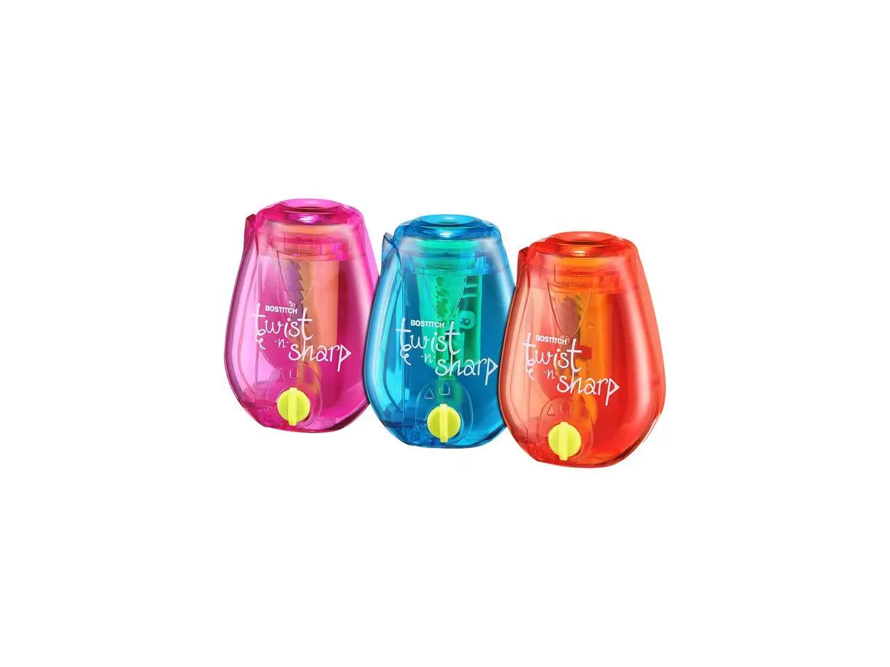 Bostitch PS1-ADJ Twist-n-Sharp Pencil Sharpener, Assorted Colors Bostitch PS1-ADJ Twist-n-Sharp Pencil Sharpener, Assorted Colors