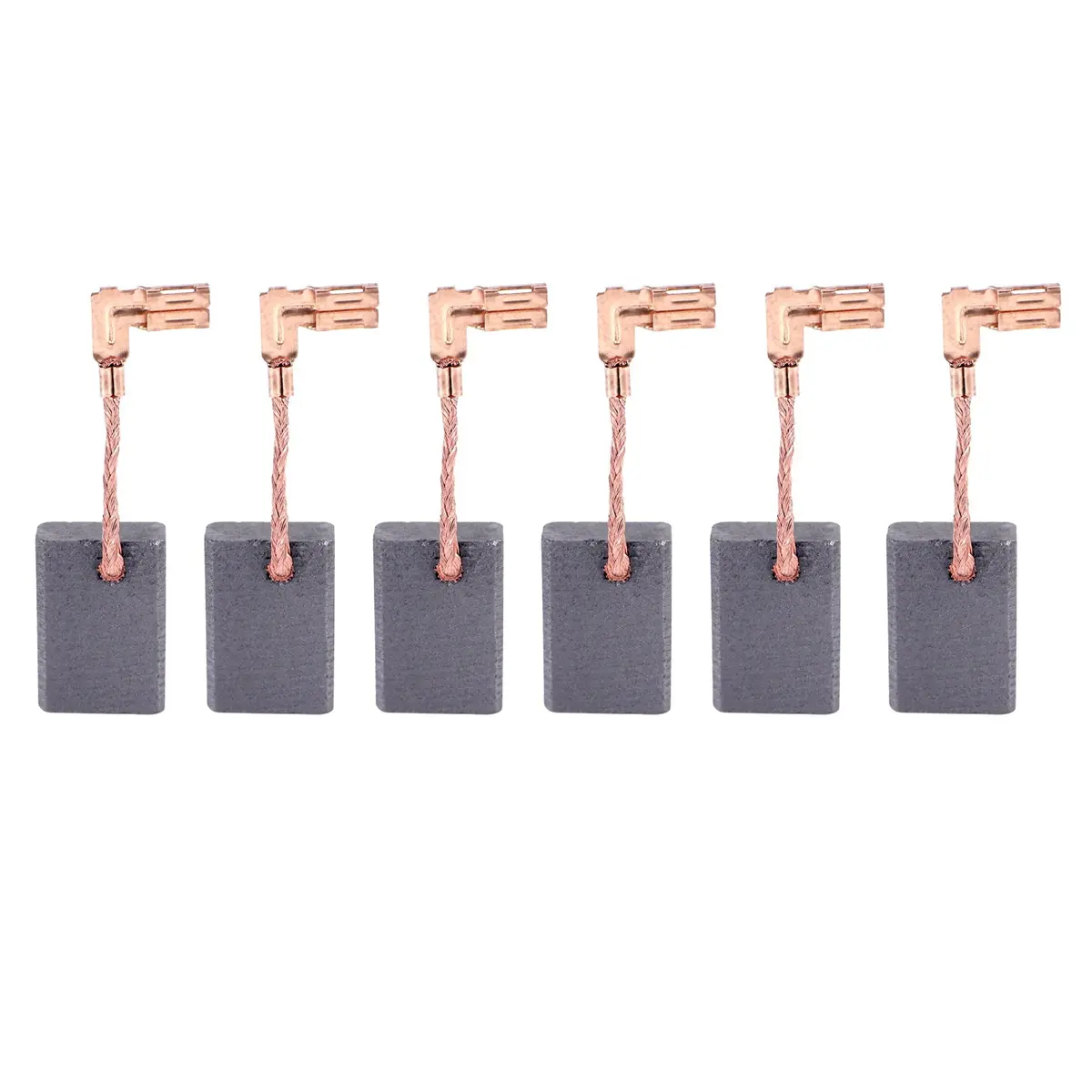 Set of 6 Carbon Motor Brushes (5x11x16mm), Replacement Parts Compatible with Makita Power Tools, Fits CB318, CB325, CB340, 9564, 9565, GD0800C Models