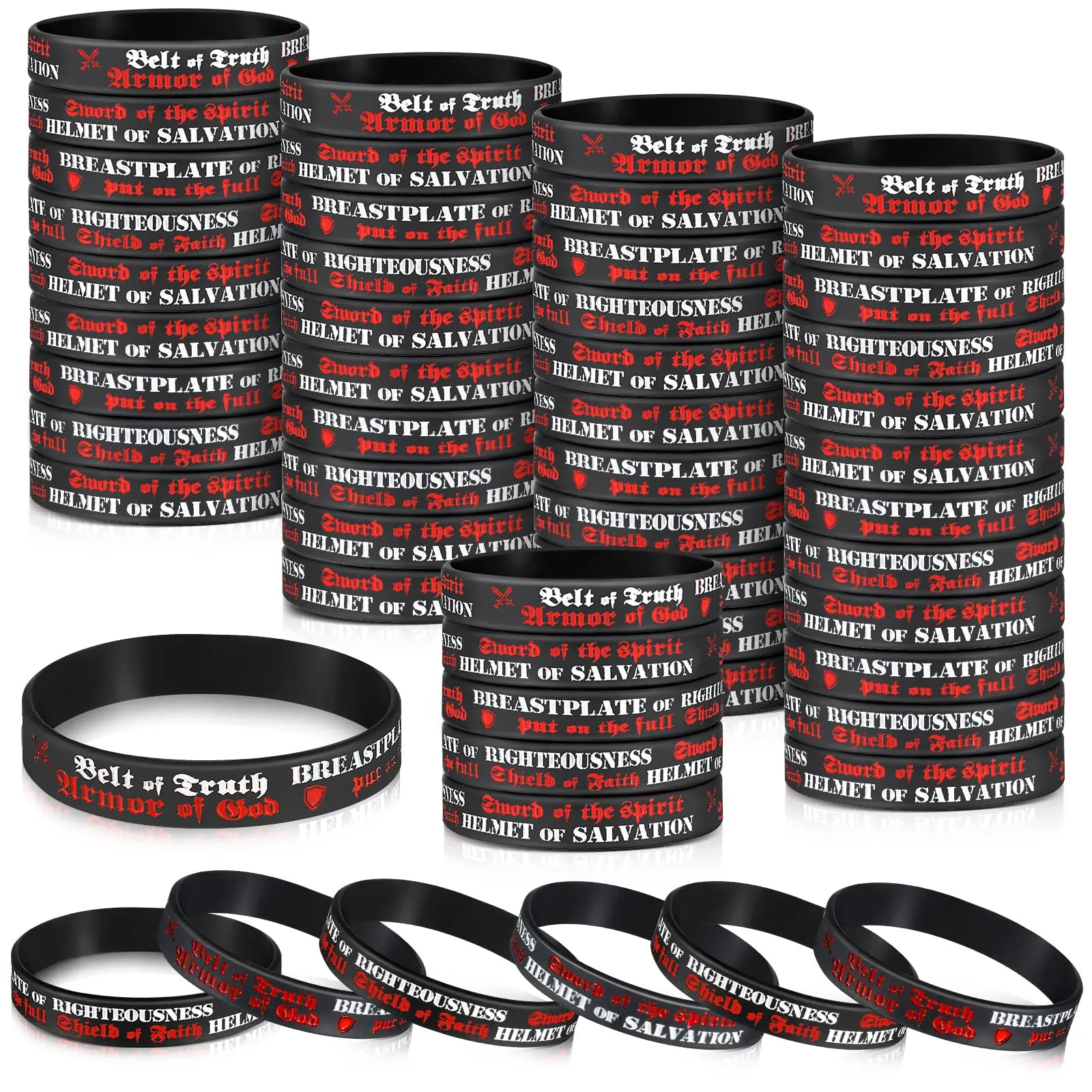 120Pcs Back to School Bible Verse Bracelets Christian Gift for Student Teacher Men Women Religious Gift Waterproof Colorful Stretch Silicone Faith Bracelets Motivational Rubber Wristband Gift for Church Sunday School Classroom Rewards Party Favor
