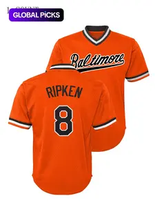 Men's Letter & Figure Patched Baseball Jersey, Casual Loose Short Sleeve V Neck Baseball Top for Fall & Winter, Men's Sportswear for Training & Competition,Workout Tops, Sports Clothing, Jersey Shirt, Apparel Jersey, Embroidery Jersey, Jerseys
