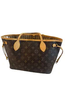 Pre-owned Louis Vuitton leather Tote Bags Neverfull PM tote bag in Monogram canvas