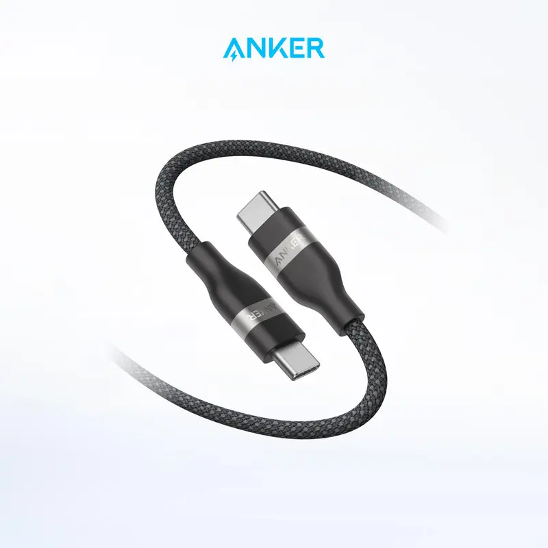 Anker Nano USB-C Braided High Performance Data Cable - 6ft, 240W Fast Charging, Ultra-Durable, Flexible Multi-Color, Knotfree Storage, 24-Month Lifespan, for Mobile Smartphone, iPhone 16 Series, MacBook Pro