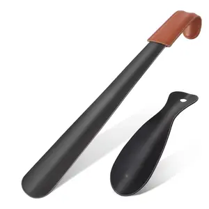 Shoe Horn Long Handle for Seniors Men Women,Metal Long Shoehorn Boot Horn 16.5",Travel Small Shoe Spoon Helper for Kids 7.5"