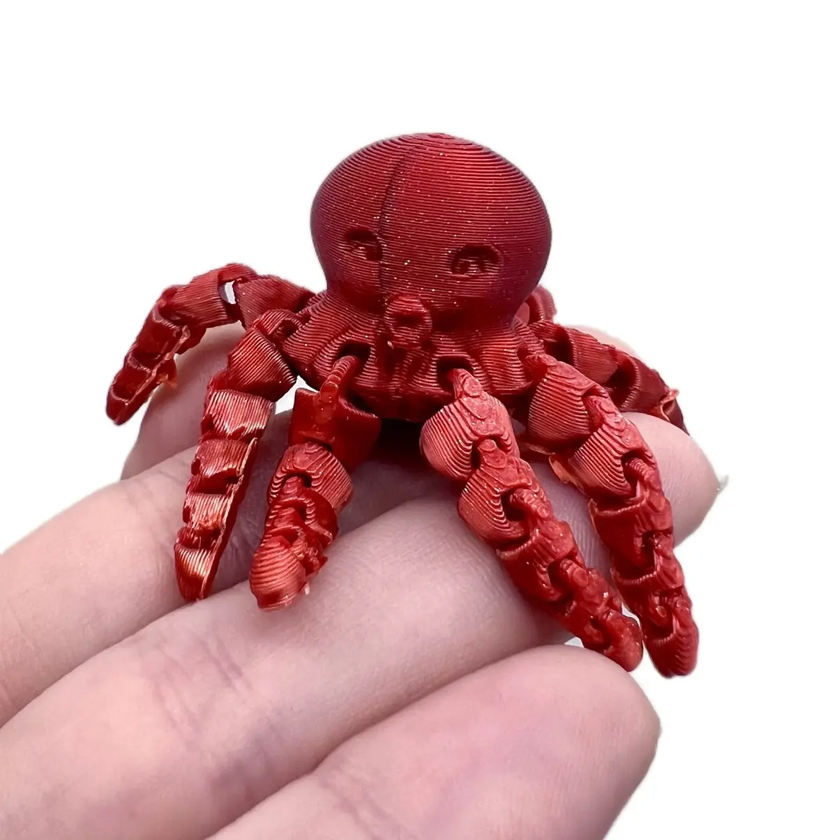 3D Printed Pencil Topper Octopus Fidget Miniature