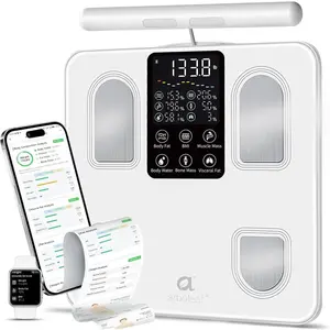arboleaf Scale for Body Weight, Smart Scale with BMI, Body Fat, Muscle Mass, 26 Metrics Full Body Composition Analyzer, 8-Electrode High Precision Digital Bathroom Scale, Bluetooth Sync