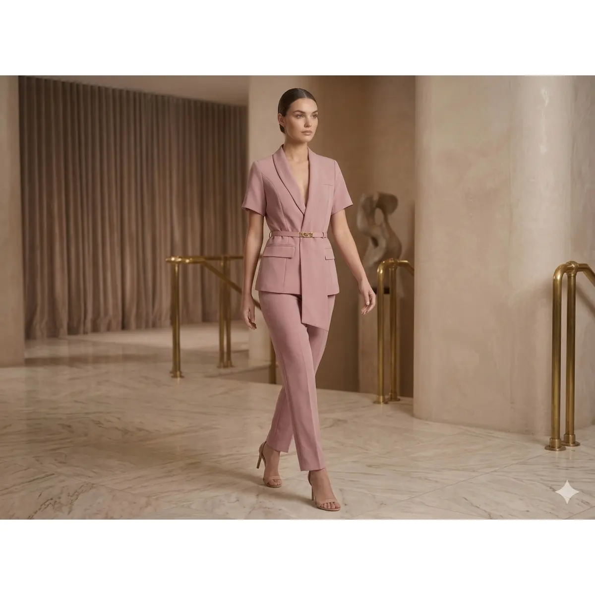 Blush-pink set
