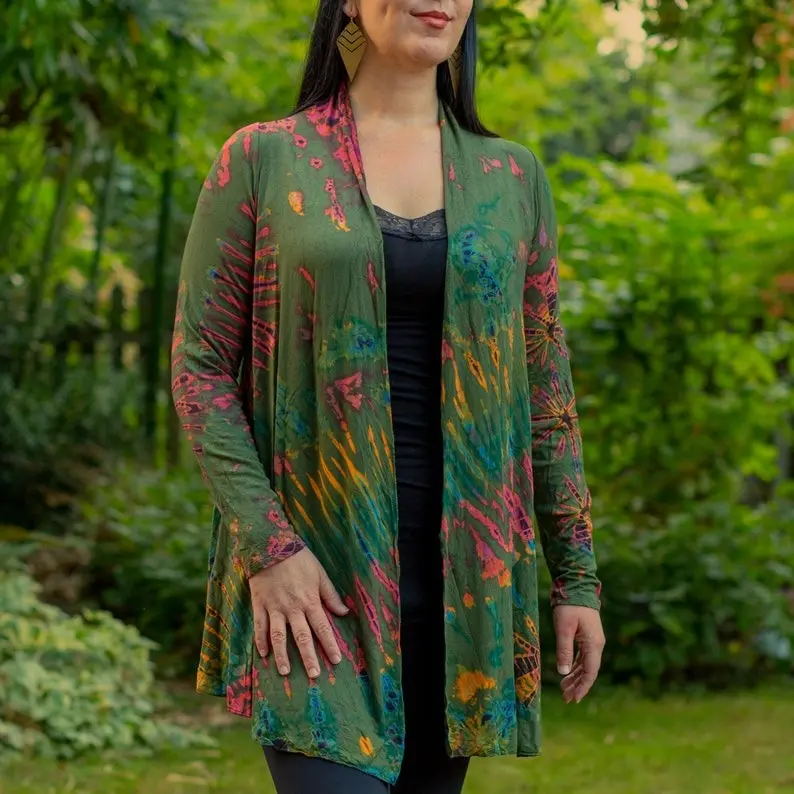 Plus Size Tie Dye, Plus Size Cardigan for Women, Tie Dye Long Sleeve, Tie Dye Womens Tops, Plus Size Cardigan Tie Dye, Tie Dye Cardigan