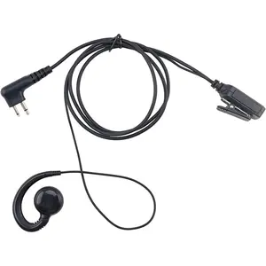 CLS1110 Walkie Talkie Earpiece Headset Compatible with  Radio CP200, RDM2070D, CLS1413, HKLN4604, PU Material, Black
