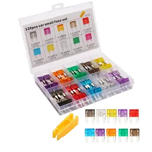 120 Pieces Mini Fuse Assortment Kit, Mini Blade Fuses for Car, RV, Truck, Marine, Motorcycle, Auto Accessories(2A/3A/5A/7.5A/10A/15A/20A/25A/30A/35A)
