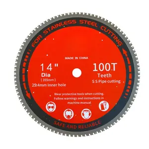 355mm 100-Tooth TCT Cold Cutting Saw Blade for Steel & Stainless Steel - 14 Inch, High-Speed Steel Cutting Tool with Ergonomic Handle, Durable Metal Construction for Precision Cutting, Metal Cutting Tool, Cutting Disc, Flex Cutting Disc tiktokshopspringgl