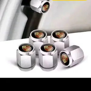 Porsche Valve Caps 5 - Original Design with Durable Material and Secure Fit for Porsche Vehicles