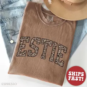 Comfort Colors® Leopard Esthetician Shirt, Estie Shirt, Gift for Esthetician Top Womenswear Medium T-Shirt