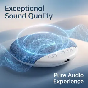 2026 New Ultra Thin Bluetooth Pillow Speaker Wireless Sleep Sound Machine Bone Conduction No Earbuds White Noise Player Portable Rechargeable Compatible with iOS Android Valentine's Day Gift Travel Present