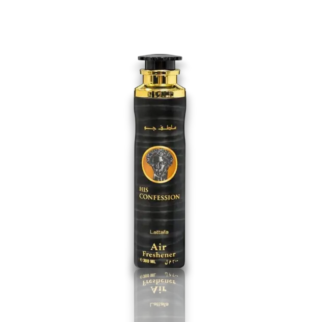 Lattafa | His Confession | Men's Fragrance | 300 ML | Air Freshener | Lavender - Cinnamon & Mandarin