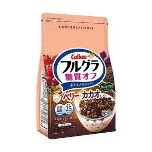 Calbee Frugra Reduced Sugar Berry Cocoa Cereal 550g - Japanese Granola, Healthy Breakfast, Fruity & Chocolatey Calbee Frugra Reduced Sugar Berry Cocoa Cereal 550g - Japanese Granola, Healthy Breakfast, Fruity & Chocolatey