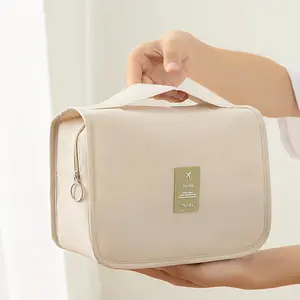 Large Capacity Travel Toiletry Bag for Women - Portable Makeup Organizer & Hanging Cosmetic Case - Waterproof Travel Essentials