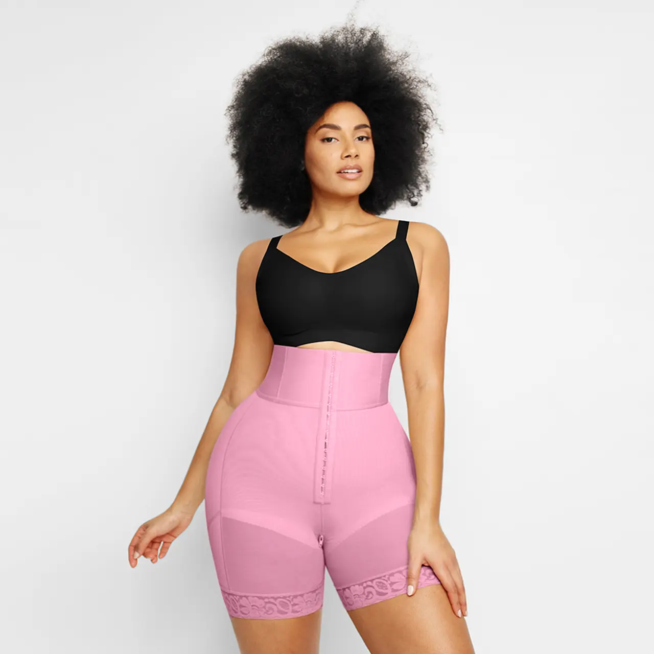 High Waist Hook-Pink