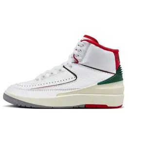 Youth Air Jordan 2 Retro White/Fire Red-Fir-Sail (DQ8562 101) (GS)