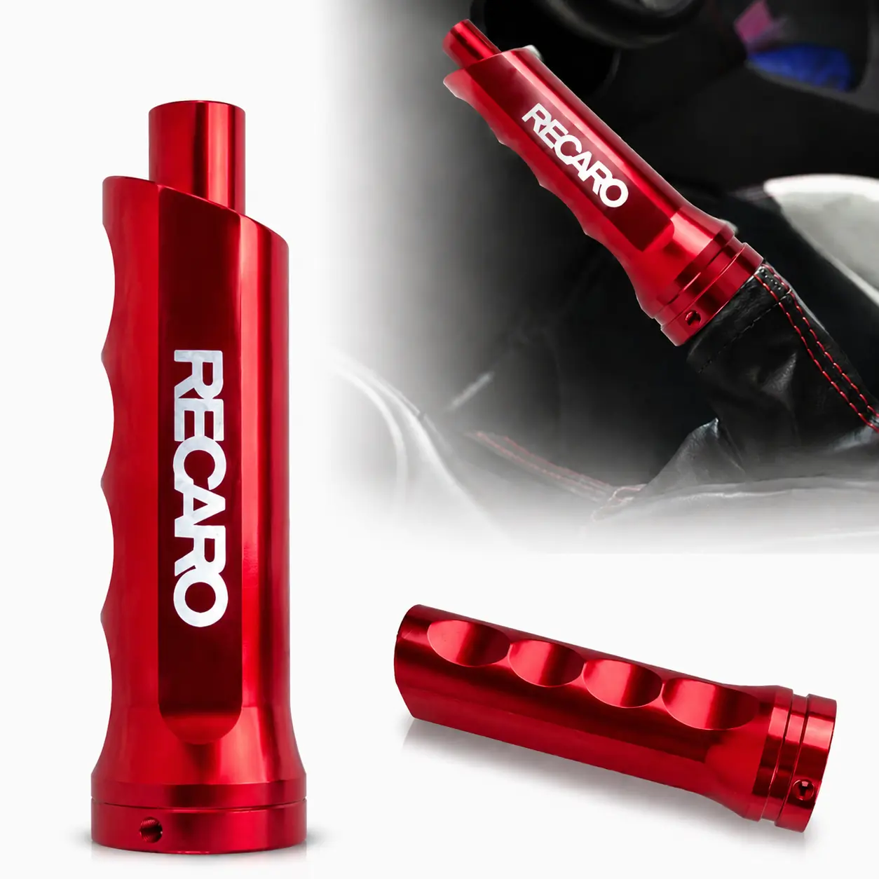 Universal Aluminum Handbrake Cover Racing Style Parking Brake Handle Sleeve Interior Upgrade Accessory for Most Cars Car Interior Accessories Racing Style Accessories Universal Handbrake Cover #CarAccessories #CarInterior #HandbrakeCover #CarModification