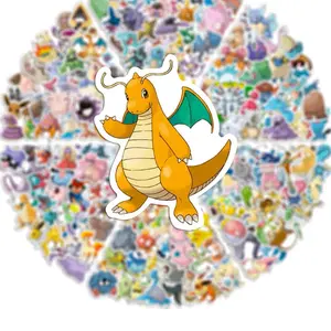 Pokémon Vinyl Stickers - 50 RANDOM Assortment of Designs for Notebooks, Laptops, Water Bottles & More Gengar Charizard Pikachu Mew Trainers