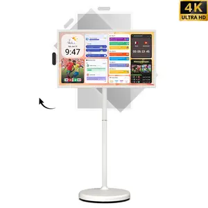 2026 Apolosign Gen 2 Portable Smart TV, Ultra-Large 15000mAh Battery, 24 inch 32 inch True 4K UHD Portable TV, 16(8+8)GB+256GB, Google EDLA-Certified Android 16 OS, Touch Screen, Voice Remote Control, Support Google&Apolosign Calendar