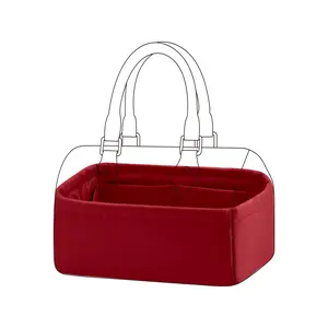 DGAZ Silk Purse Organizer Insert Fits LV Speedy 16/20/25/30/35/45 bags，Silky Smooth Bag Organizer，Luxury Handbag & Tote Shaper