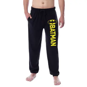 DC Comics Men's Batman Classic Bat Logo Sleep Jogger Pajama Pants