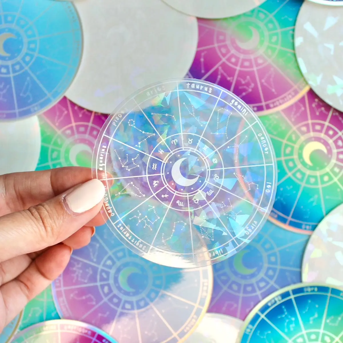 Zodiac Wheel Suncatcher Sticker
