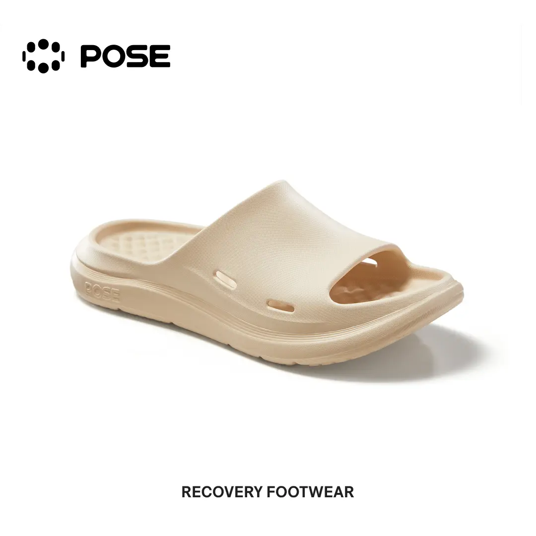 POSE RELAX-FIT 1.0 Women's/ Men's Slides Recovery Sandals for Plantar Fasciitis Relief, Foot Pain & Heel Pain ，Lightweight, Cushioned, Shock-Absorbing Slides for Walking, Standing, and All-Day Comfort,Footwear Slipper, Shoe