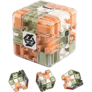 3D Maze Ball Puzzle Fidget Cube Smart Roller Ball Maze Cube Mind Engaging Cultivate Logical Thinking Engaging Brain Teaser Toy for Adults Teens Gift