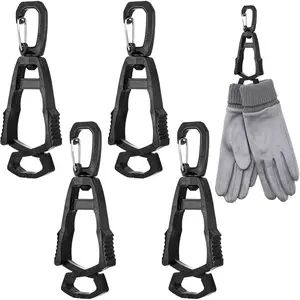 4Pcs Glove Clips for Work Glove Holders for Duty Belt, Safety Belt Clip for Construction Worker Gloves Grabber Clip for Construction Accessories