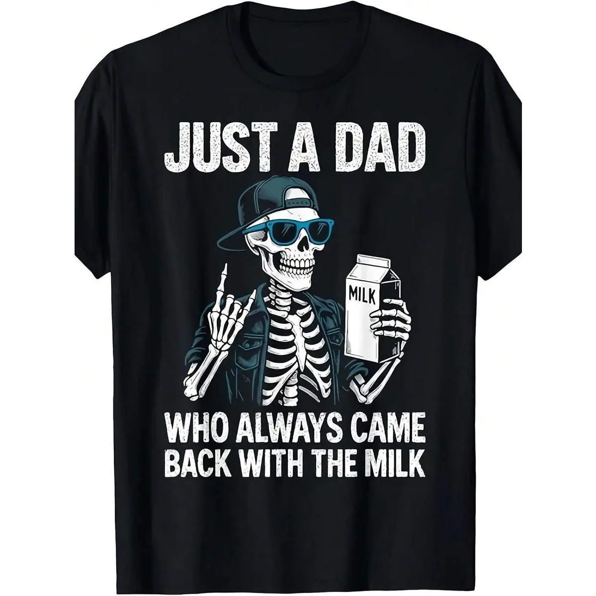 Men's Retro Printed Quote Cotton Twill Round Neck Short-Sleeve T-Shirt - Menswear Sports Top, Soft Fabric, Relaxed Cut, Comfortable Casual Fit, Funny Slogan, Unique Father's Day Gift, All Seasons, Tshirt