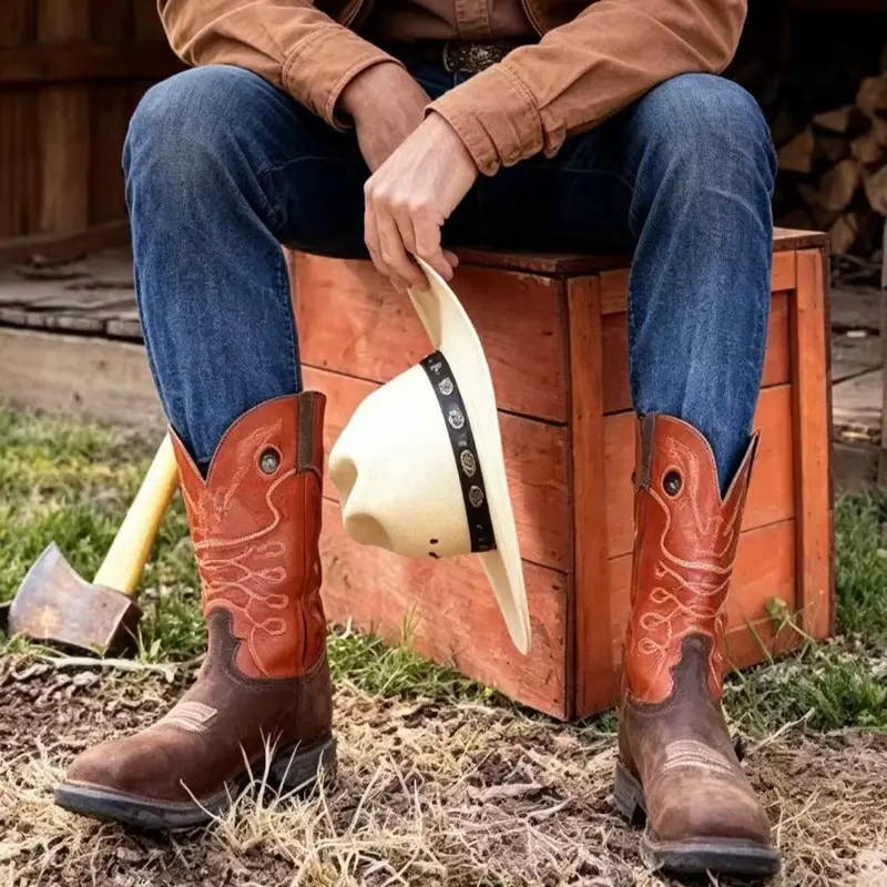 FRYE Men’s Brand New Supply Cowboy Boots, Available in US Sizes 6.5, 7, 7.5, 8, 8.5, 9, 9.5, 10.5, 11, 11.5