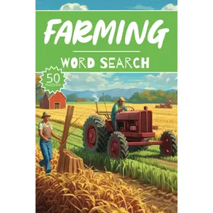Farming Word Search: 50 Agriculture Puzzles, Word Find, Vocabulary Activity Book for Kids, Adults and Seniors, 7x10 inches, 50 pages Paperback – June 20, 2023