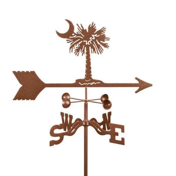 EZ Vane EZ1903-RF Palmetto Weathervane with Roof Mount