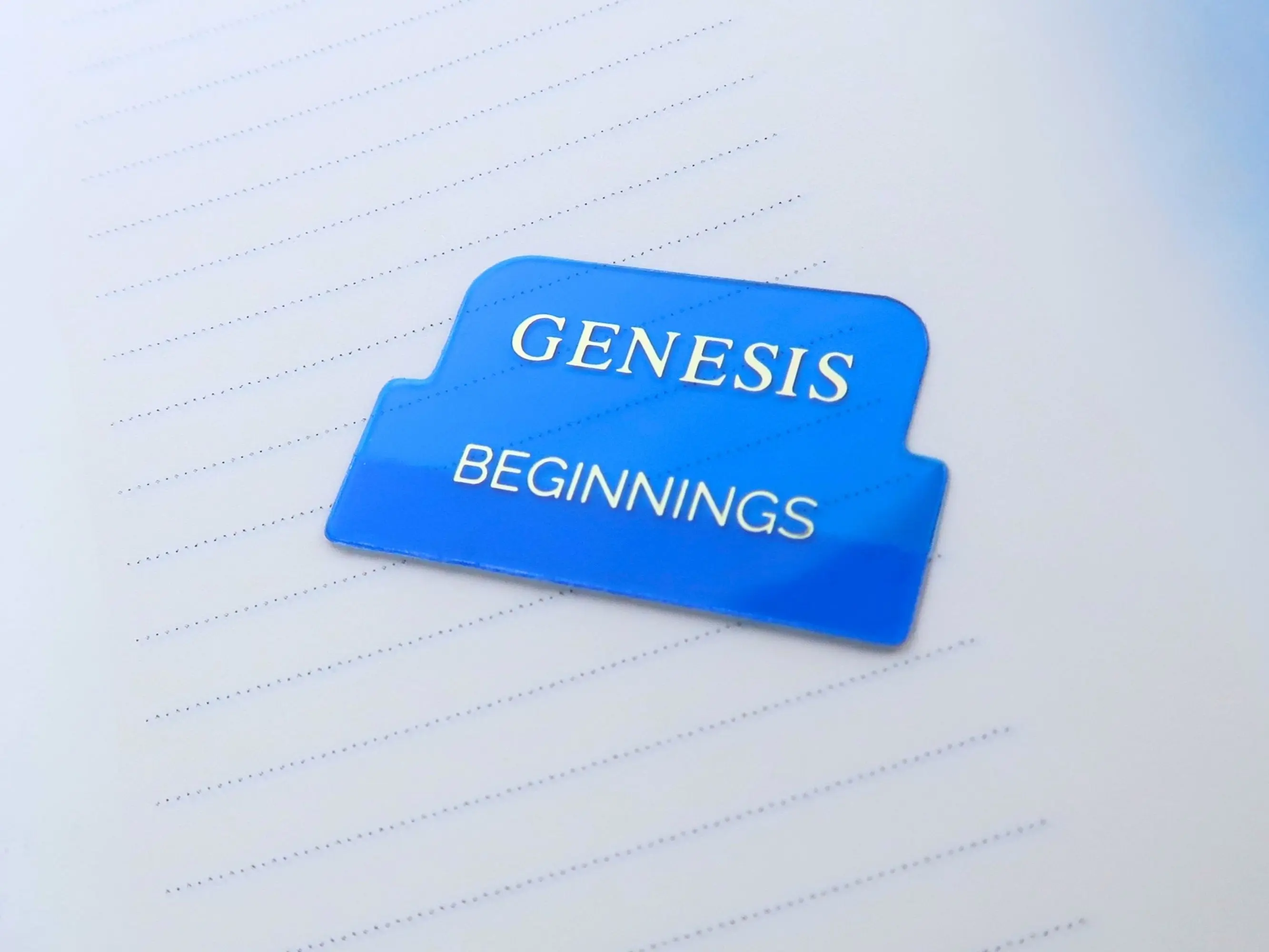 Blue Transparent Bible Tabs with Gold Letters Books of the Bible English Bible Tabs Peel and Stick Christian Book Themes