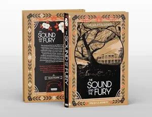Page Publications The Sound and the Fury Foiled Hardcover Book - William Faulkner's Modernist Masterpiece, Hardcover Deluxe & Special Editions, Exploring Memory, Loss, the American South, Hardcover Deluxe Edition, Special Hardcover Edition