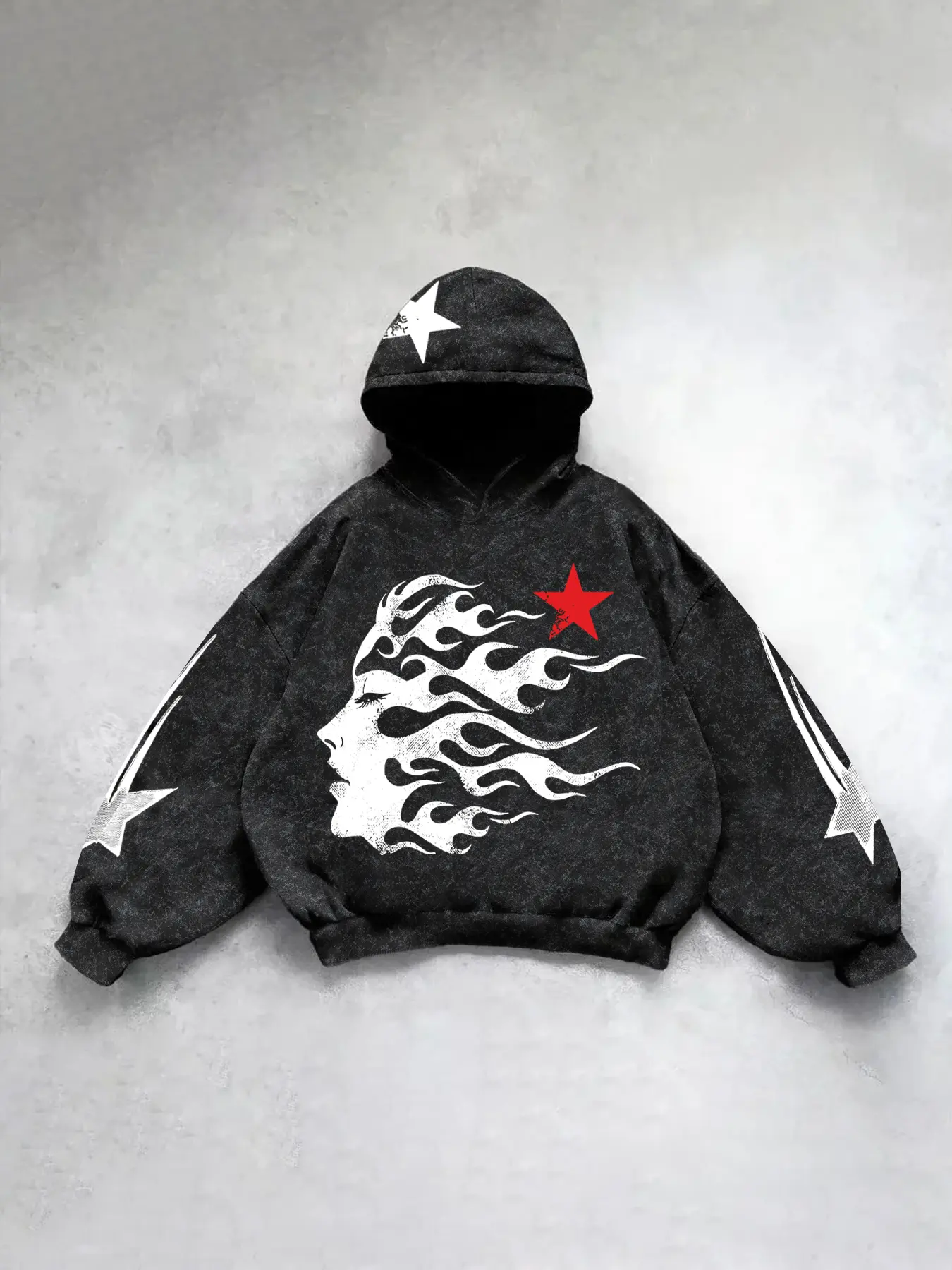 Men's Casual Hooded Sweatshirt with Unique Graphic Print, Fitted Style for Fall & Winter, Perfect for Daily Wear and Social Gatherings, Graphic Print Hoodie