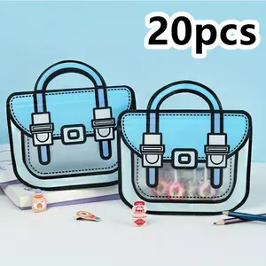 Pack Of 20 Resealable Cute Gift Bags with Ziplock Seal for Birthday Party Supplies, Goodie Bag for Candy, Food, Snacks Or Favors