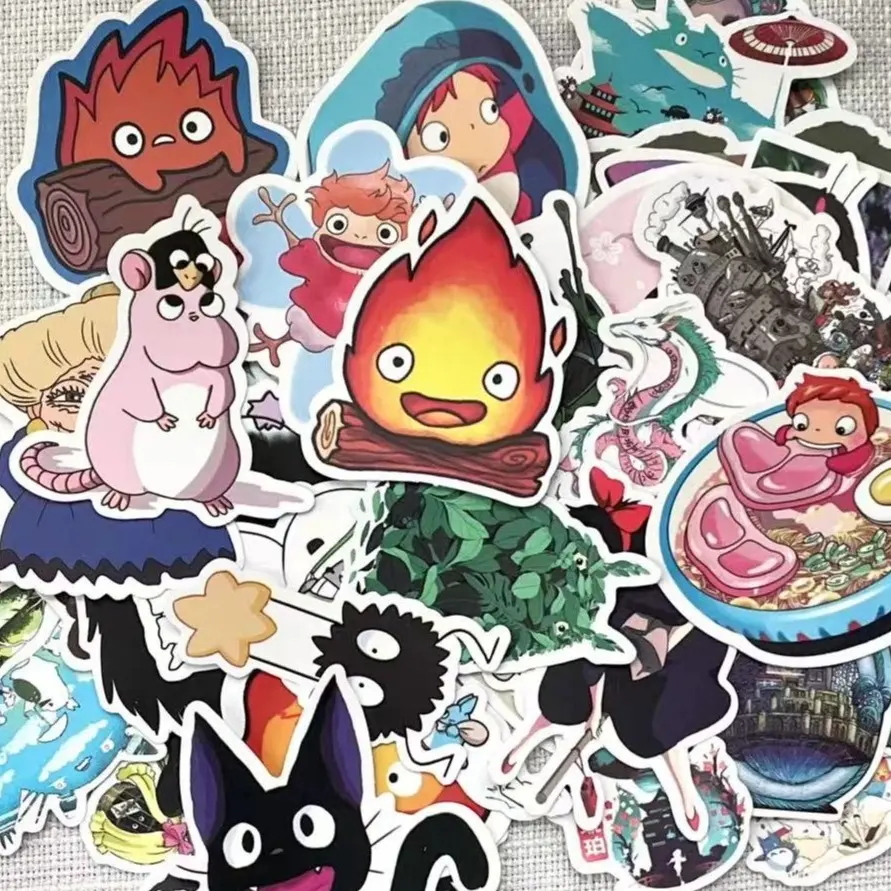 50PCS PVC Water-Proof Mix Stickers Pack Decorative Decal Vinyl Decal