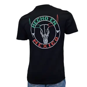Men's Cowboy Hardware Black "Hecho En Mexico" Short Sleeve T-Shirt