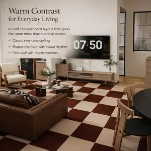 20pcs 30x30cm Modular Carpet Tiles, DIY Interlocking Bedroom Rug, Modern Nordic Style Floor Mat, Soft Comfortable, Room Decor, Photography Backdrop