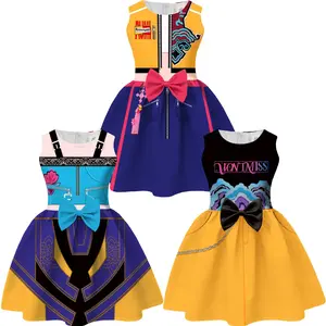 1Pcs Girls'  Huntrix Character Print Dress, Cute Cartoon Pattern, Fitted Design, Moderate Fabric, All Seasons Wear