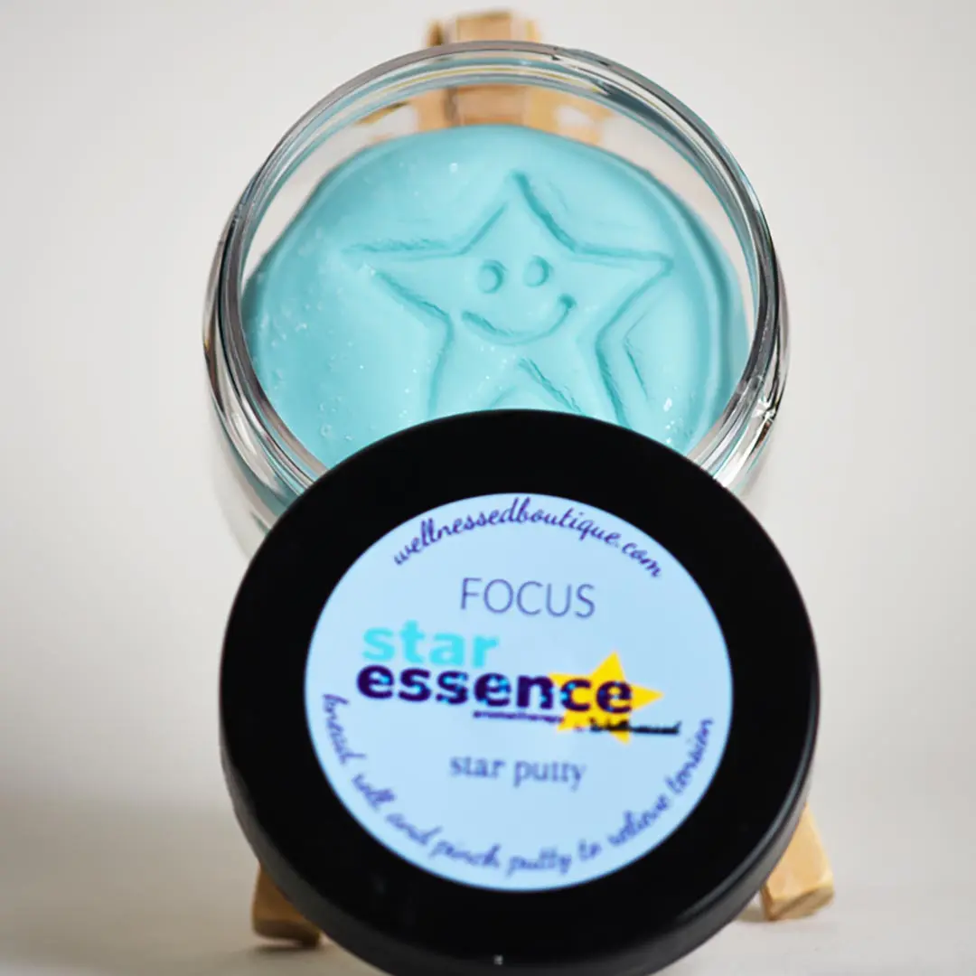 Focus Aromatherapy Putty for Kids - Naturally Scented Sensory Fidget Toy for Concentration, Mindfulness & Calm - Clean, Non-Toxic, 4oz