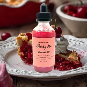 Cherry Pie Moisturizing Shimmer Body Oil 120ml Fragrance for Soft Radiant Skin by Karafa Essentials