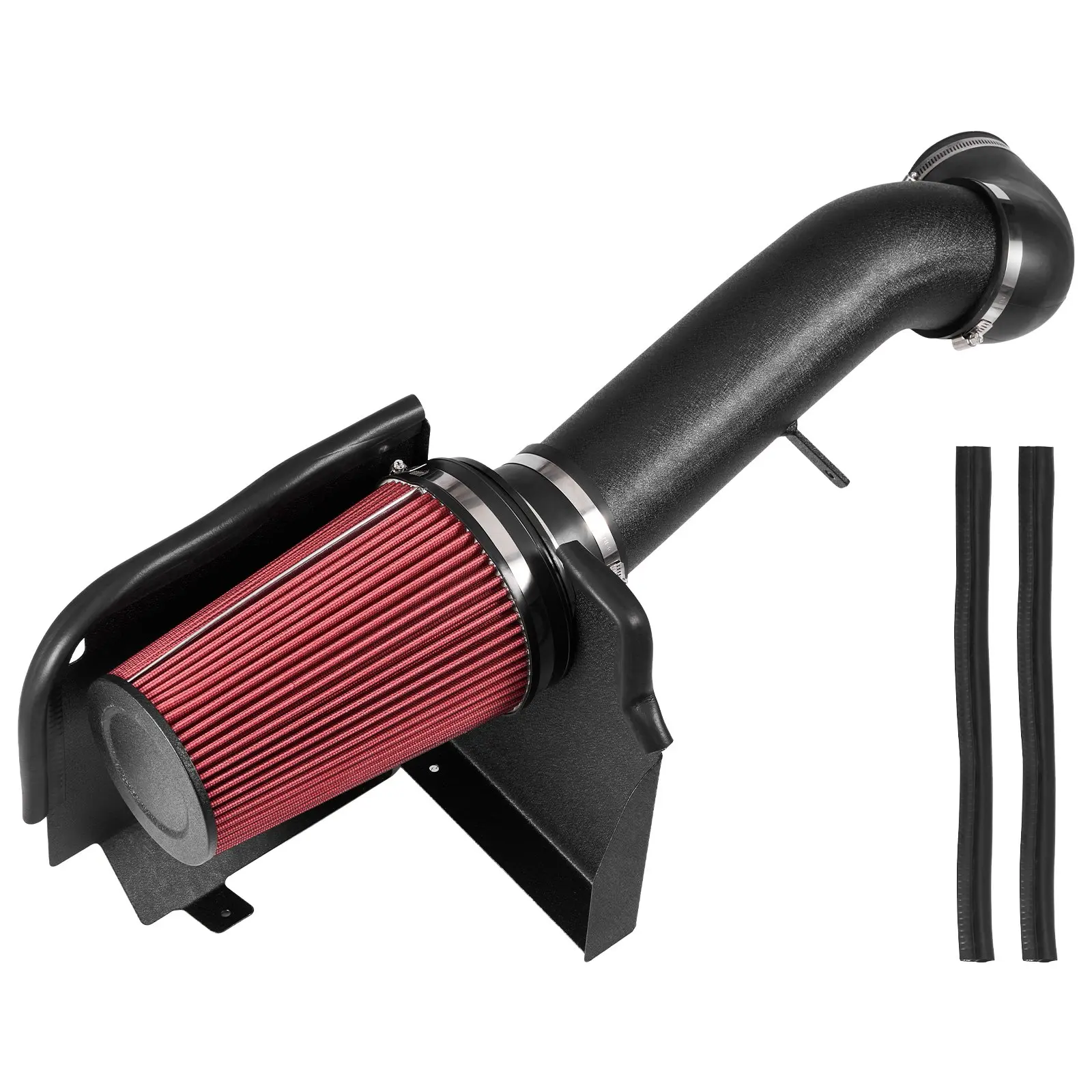 【Summerfinds】VEVOR 3.9 in Cold Air Intake System with Heat Shield & Washable Reusable Filter Kit, Dr036 Aluminum Alloy Unit for 1999-2006 Chevy Silverado/GMC Sierra 1500 V8 4.8L/5.3L Pickup Trucks - Vehicle-Specific Fit, Airflow Boost, Power Upgrade, Aggr