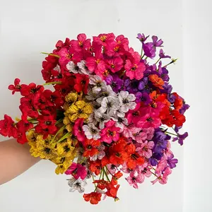 24pcs Artificial Flowers, Artificial Flower Set, Indoor Outdoor Decorative, Plants for Indoor Outside Garden Porch Window Box Home Wedding Farmhouse, UV resistant plastic flowers, suitable for outdoor garden porch, indoor vases, Valentine's Day decoration