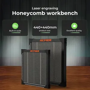 ACMER Laser Engraving Machine Honeycomb Cutting Pad - A fast laser engraving cutting tool, with product dimensions of 440×440mm, suitable for various size engraving and cutting tasks, compatible with 95% of laser engraving machines.